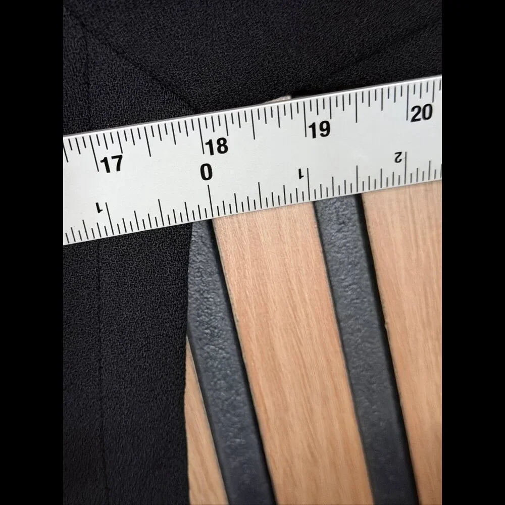 New Clifford & Willo Jacket 6 Petite Womens Black 100% Wool Double-Breasted CW - Picture 3 of 10